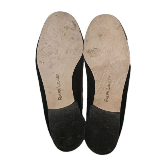 Ralph Lauren Purple Label Black Suede Loafers - Picture 5 of 7